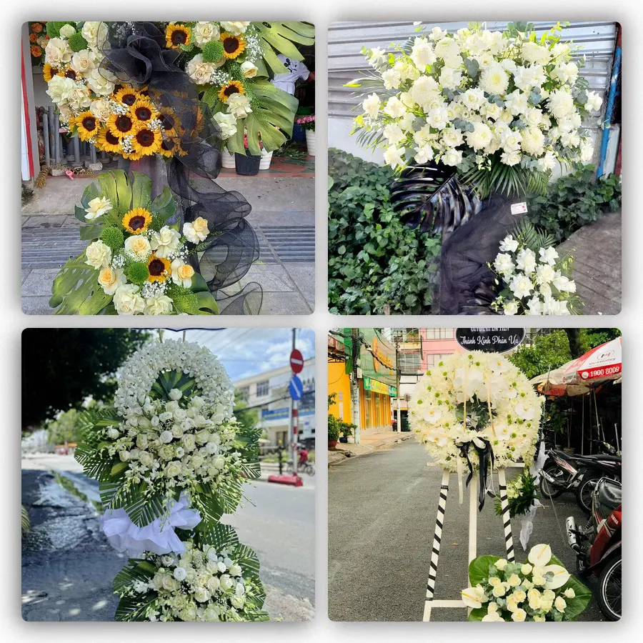 Mẫu hoa đám tang tham khảo ở Phường Bảy Hiền, Thành phố Hồ Chí Minh