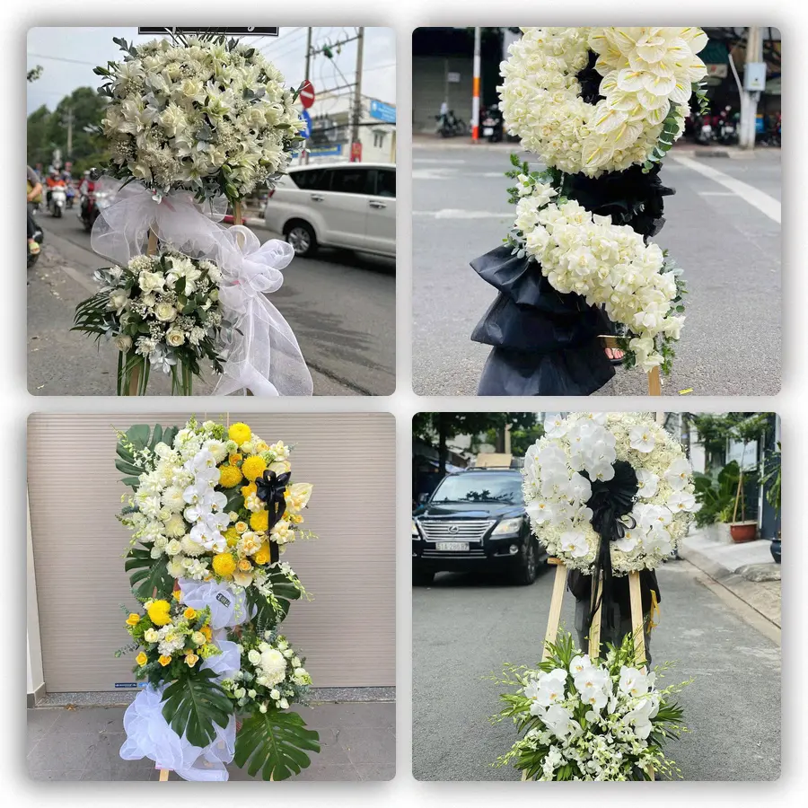 Mẫu hoa đám tang tham khảo ở Phường Bình Lợi Trung, Thành phố Hồ Chí Minh