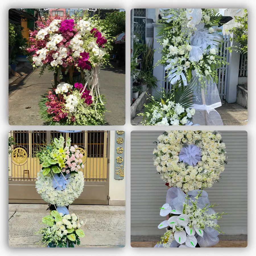 Mẫu hoa đám tang tham khảo ở Phường Bình Long, Tỉnh Đồng Nai