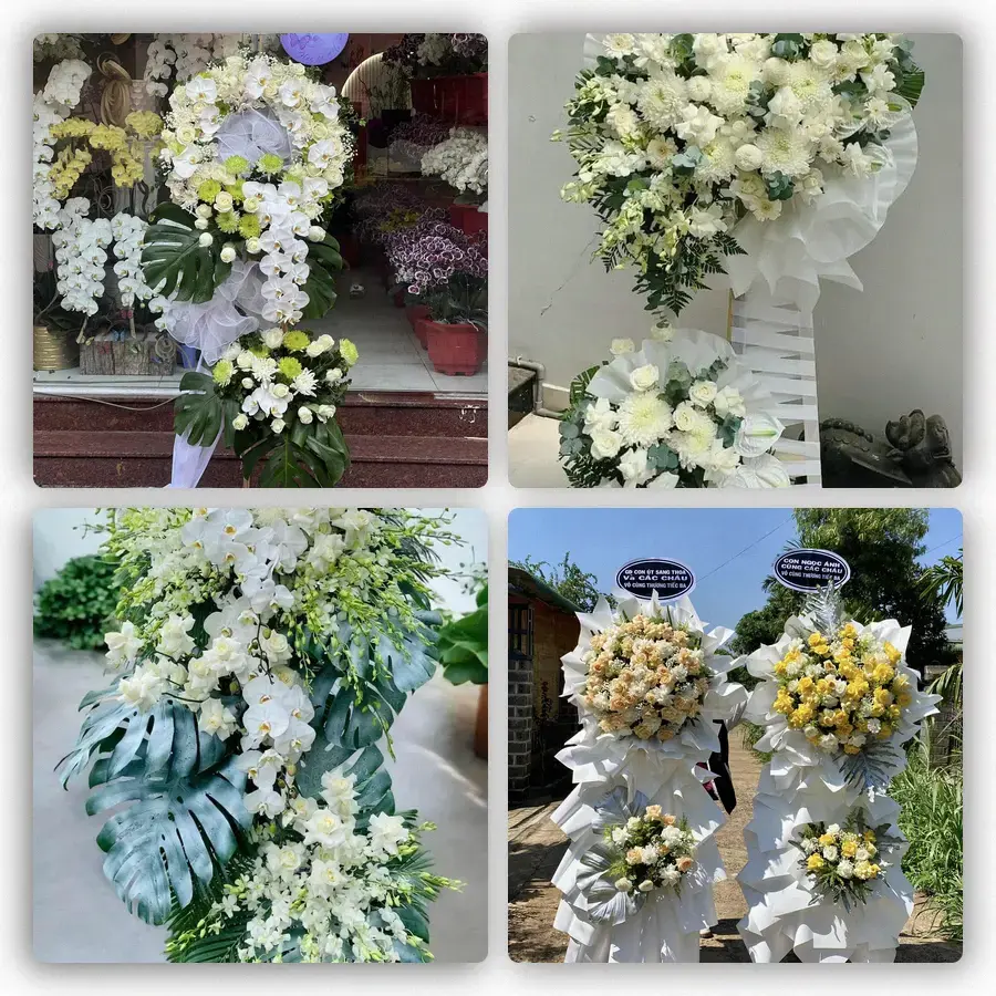 Mẫu hoa đám tang tham khảo ở Phường Bình Phú, Thành phố Hồ Chí Minh