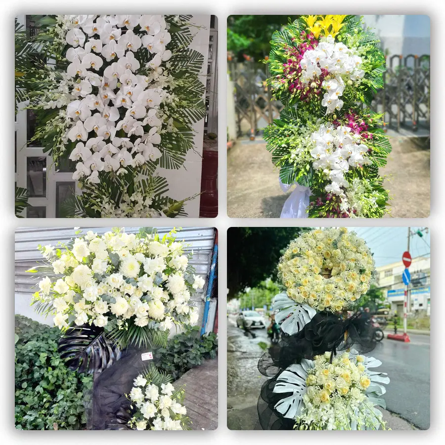 Mẫu hoa đám tang tham khảo ở Phường Bình Phước, Tỉnh Đồng Nai