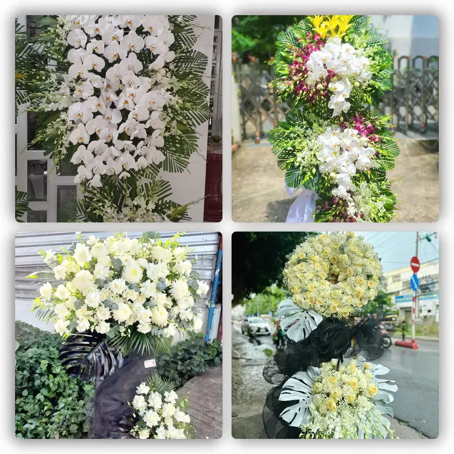 Mẫu hoa đám tang tham khảo ở Phường Bình Phước, Tỉnh Đồng Nai