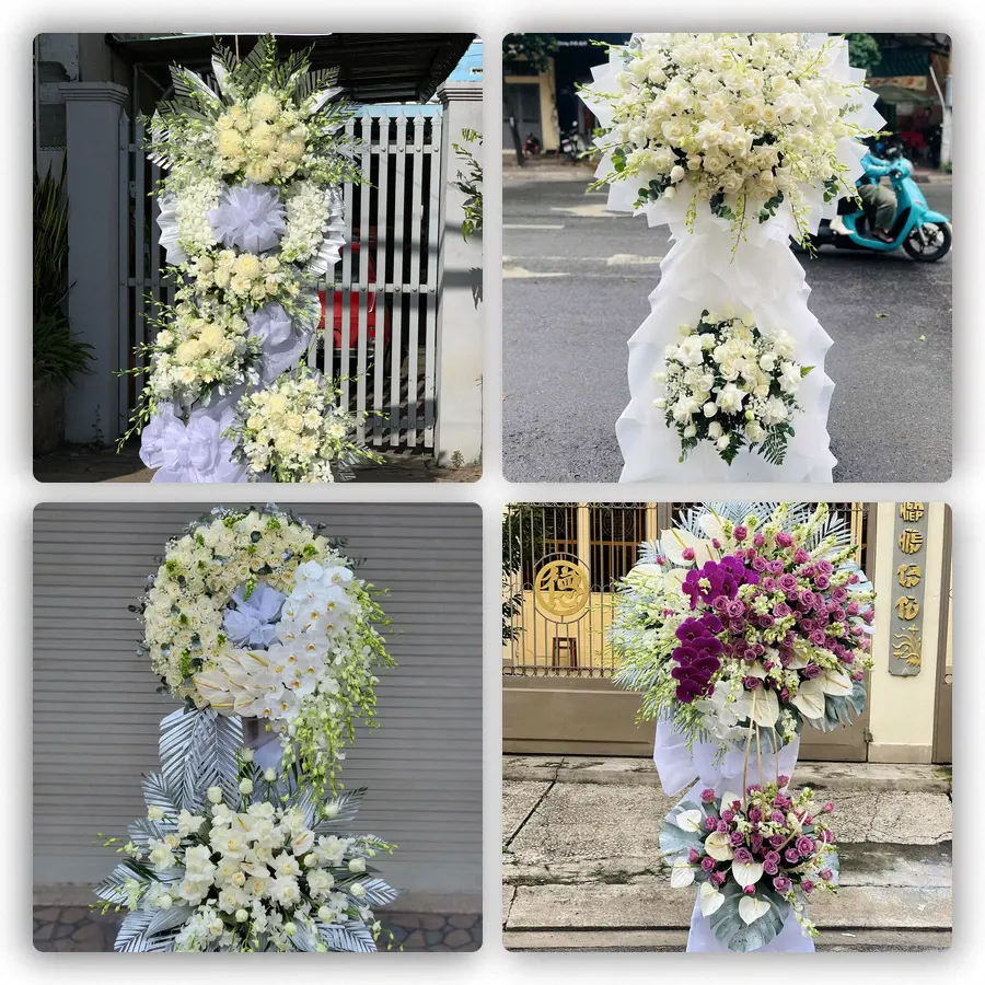 Mẫu hoa đám tang tham khảo ở Phường Cẩm Thành, Tỉnh Quảng Ngãi