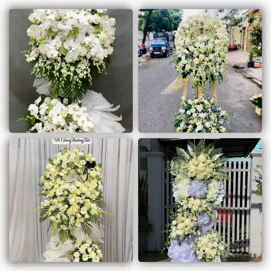 Mẫu hoa đám tang tham khảo ở Phường Dĩ An, Thành phố Hồ Chí Minh