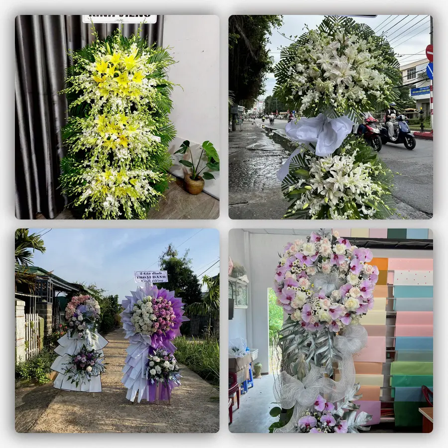 Mẫu hoa đám tang tham khảo ở Phường Điện Bàn Bắc, Thành phố Đà Nẵng
