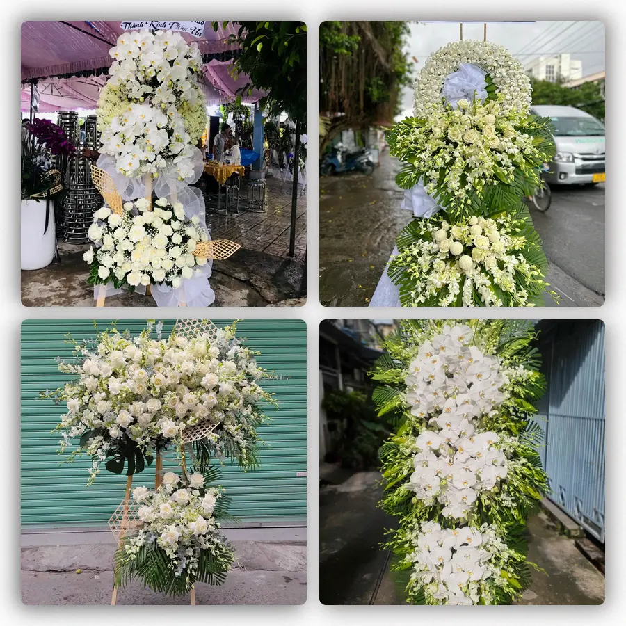 Mẫu hoa đám tang tham khảo ở Phường Đống Đa, Thành phố Hà Nội