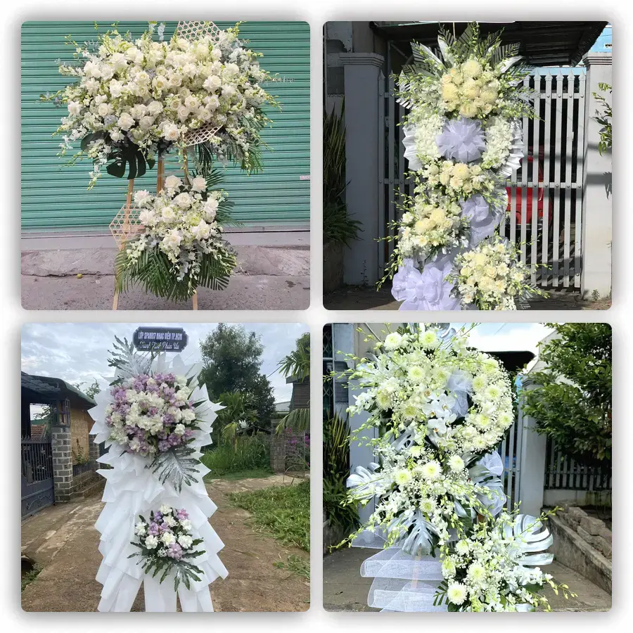 Mẫu hoa đám tang tham khảo ở Phường Hạnh Thông, Thành phố Hồ Chí Minh