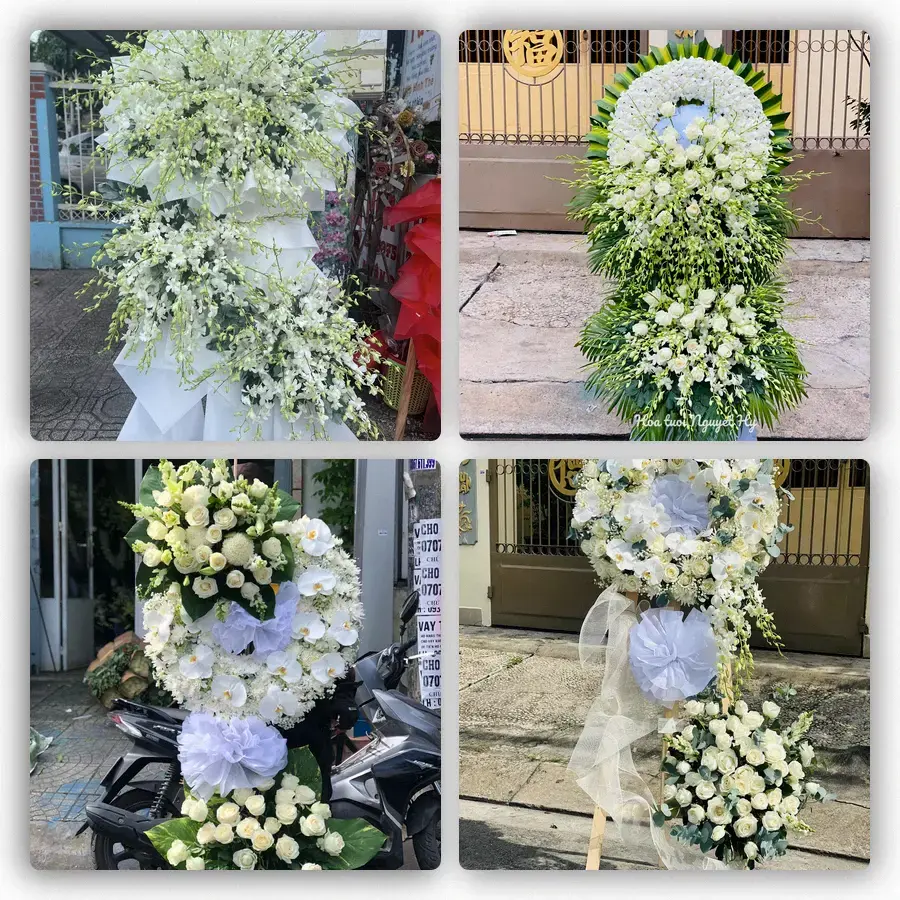 Mẫu hoa đám tang tham khảo ở Phường Hòa Bình, Tỉnh Phú Thọ