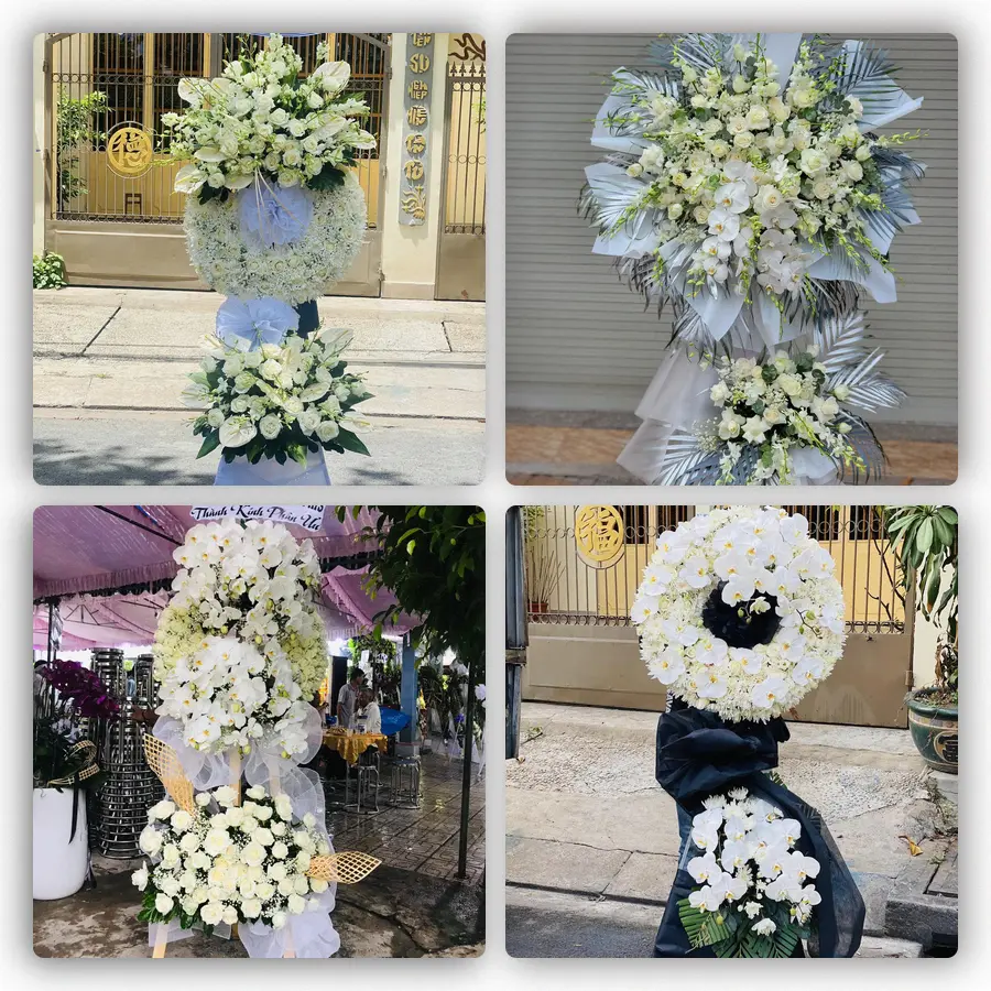 Mẫu hoa đám tang tham khảo ở Phường Hòa Hiệp, Tỉnh Đắk Lắk