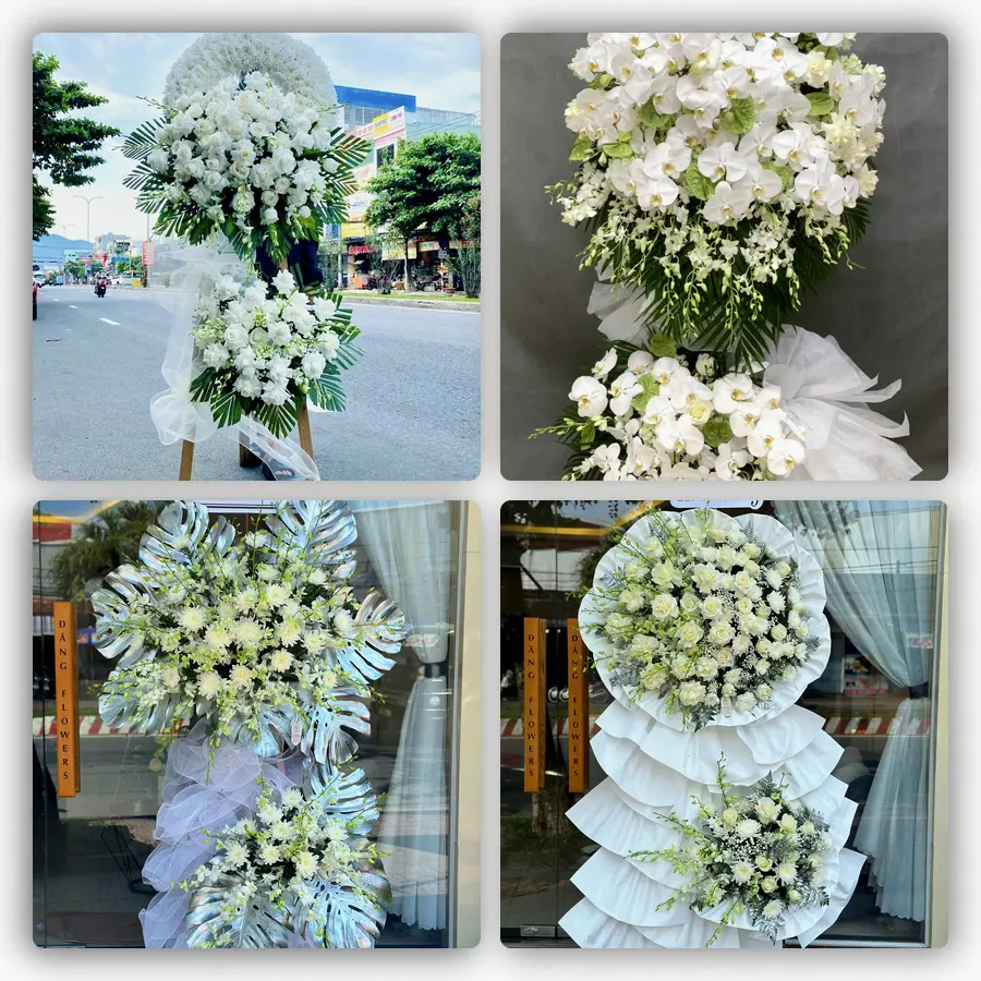 Mẫu hoa đám tang tham khảo ở Phường Hòa Khánh, Thành phố Đà Nẵng