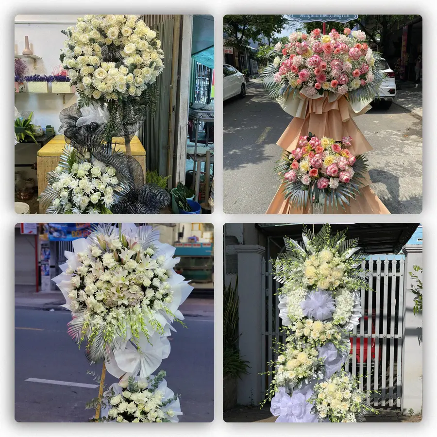 Mẫu hoa đám tang tham khảo ở Phường Hội An Đông, Thành phố Đà Nẵng
