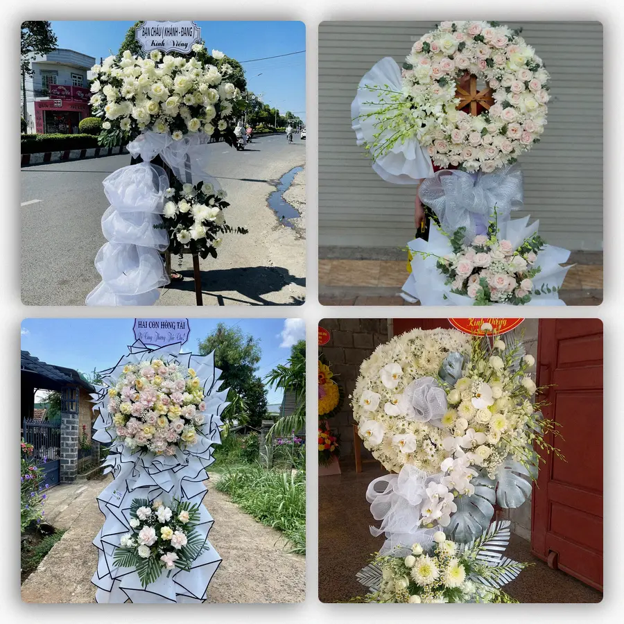 Mẫu hoa đám tang tham khảo ở Phường Hồng Ngự, Tỉnh Đồng Tháp