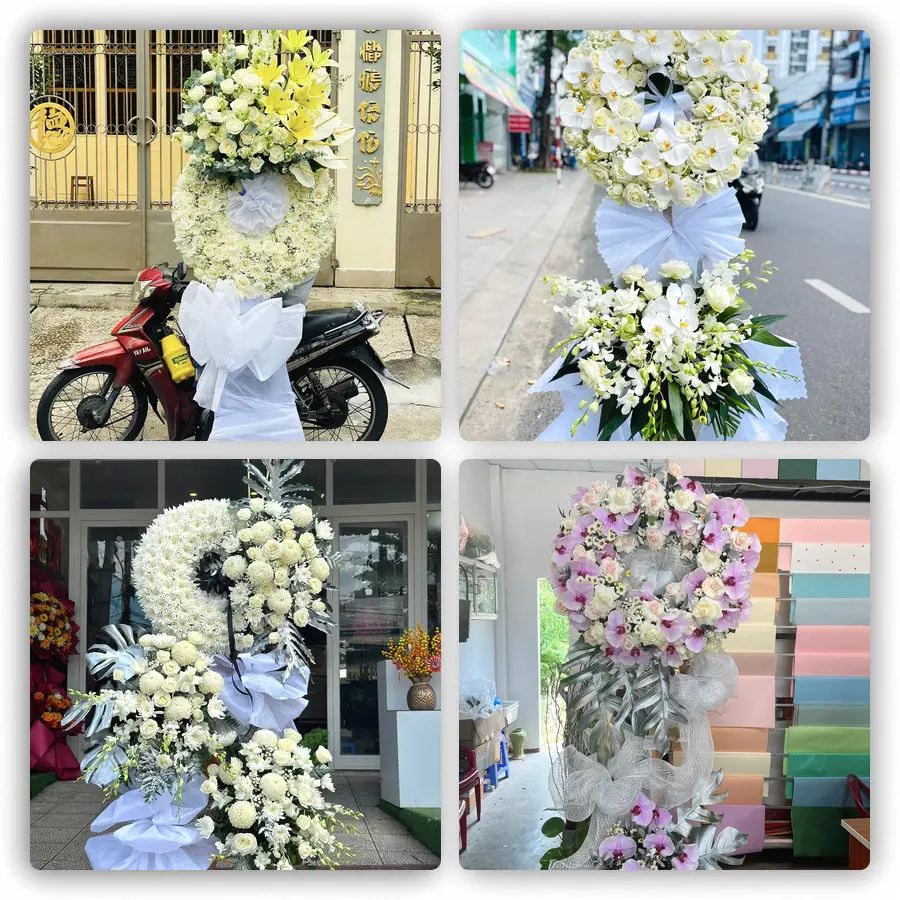 Mẫu hoa đám tang tham khảo ở Phường Hương Trà, Thành phố Đà Nẵng