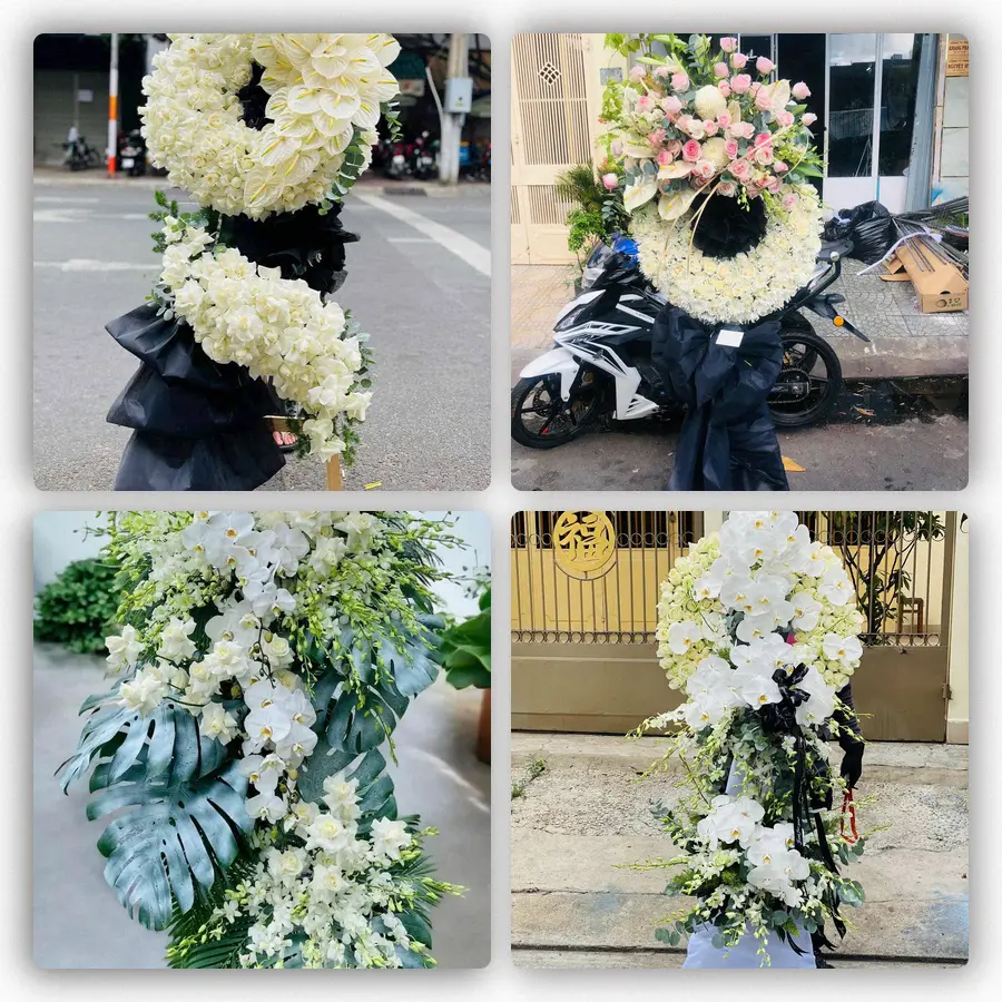 Mẫu hoa đám tang tham khảo ở Phường Kim Trà, Thành phố Huế