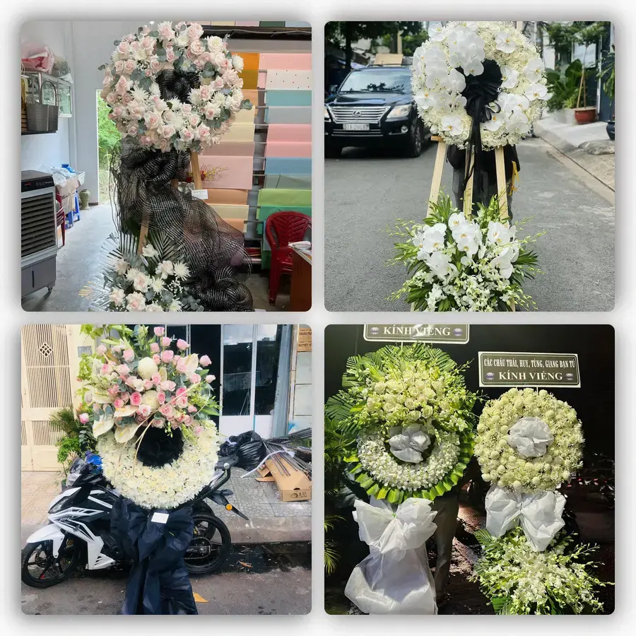 Mẫu hoa đám tang tham khảo ở Phường Long Bình, Tỉnh Đồng Nai