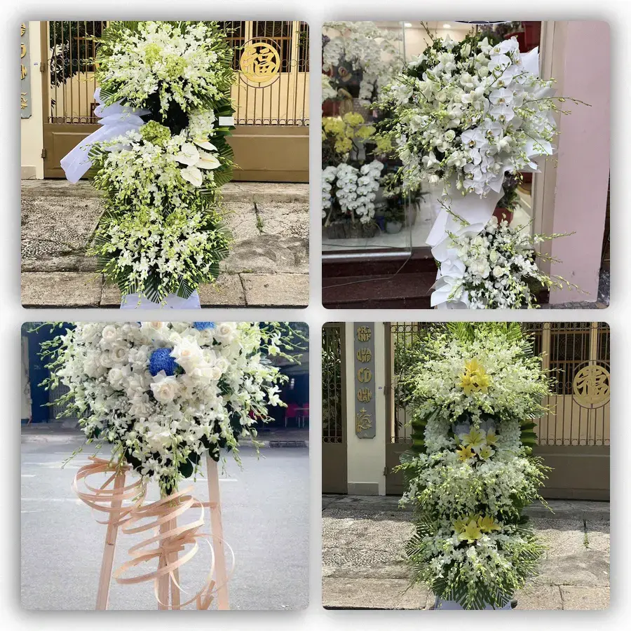 Mẫu hoa đám tang tham khảo ở Phường Long Xuyên, Tỉnh An Giang