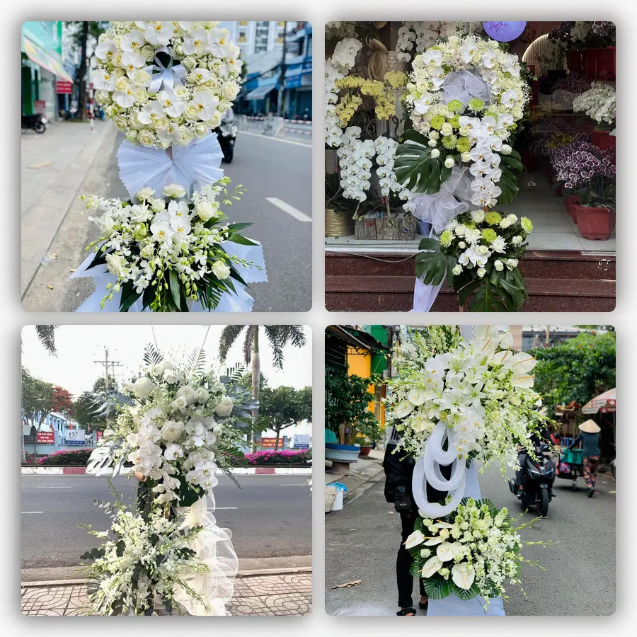 Mẫu hoa đám tang tham khảo ở Phường Móng Cái 1, Tỉnh Quảng Ninh