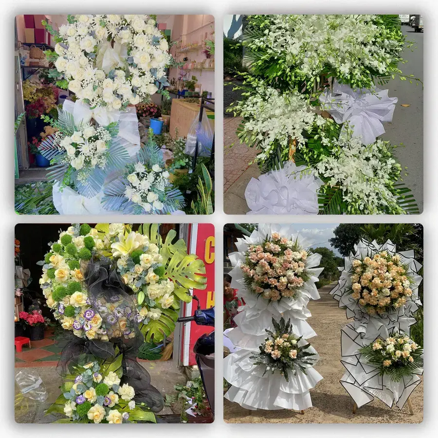 Mẫu hoa đám tang tham khảo ở Phường Mỹ Xuyên, Thành phố Cần Thơ