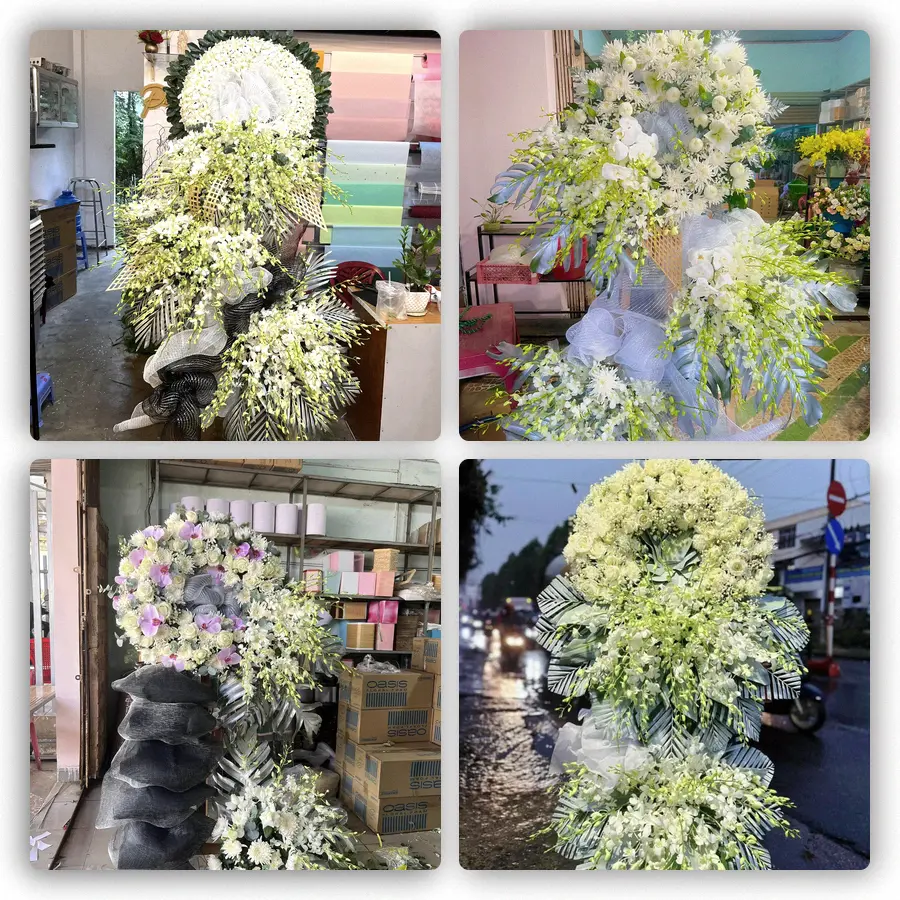 Mẫu hoa đám tang tham khảo ở Phường Nhị Chiểu, Thành phố Hải Phòng