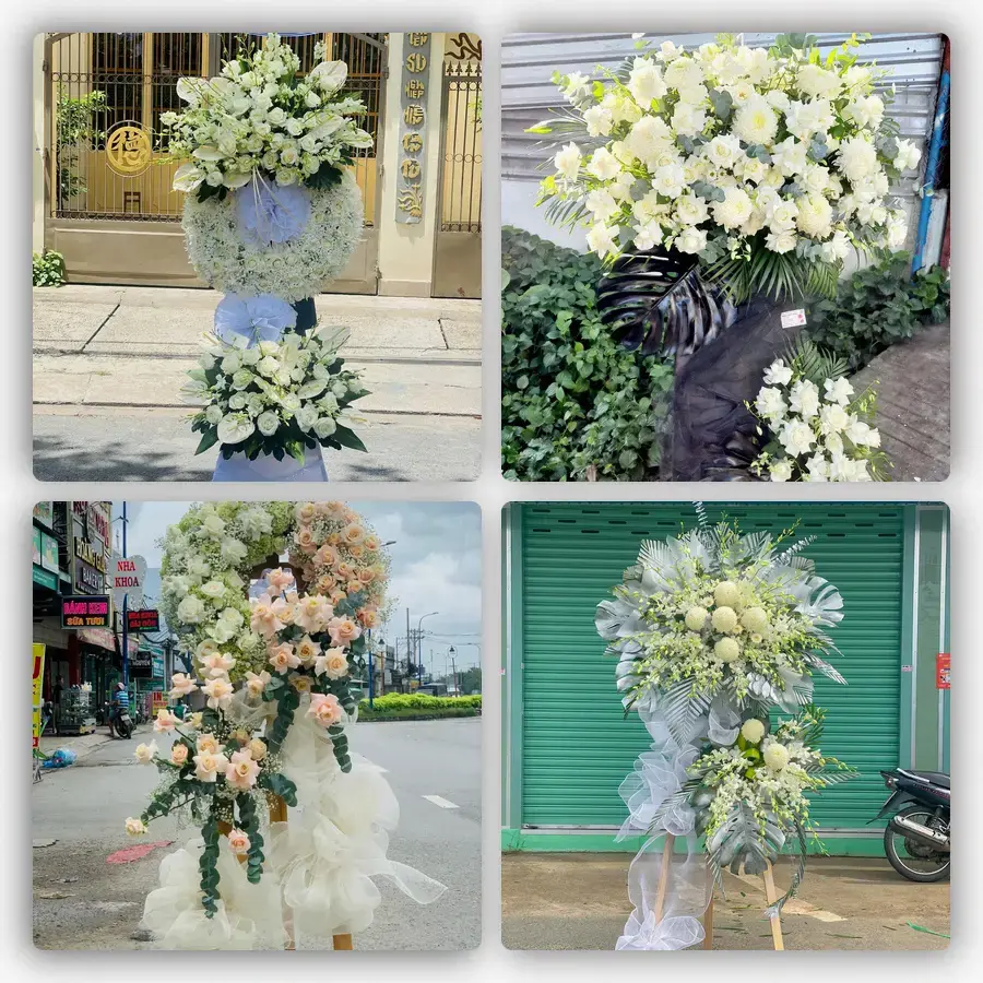 Mẫu hoa đám tang tham khảo ở Phường Ô Môn, Thành phố Cần Thơ