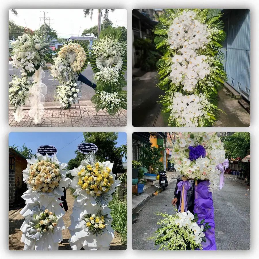 Mẫu hoa đám tang tham khảo ở Phường Phù Khê, Tỉnh Bắc Ninh