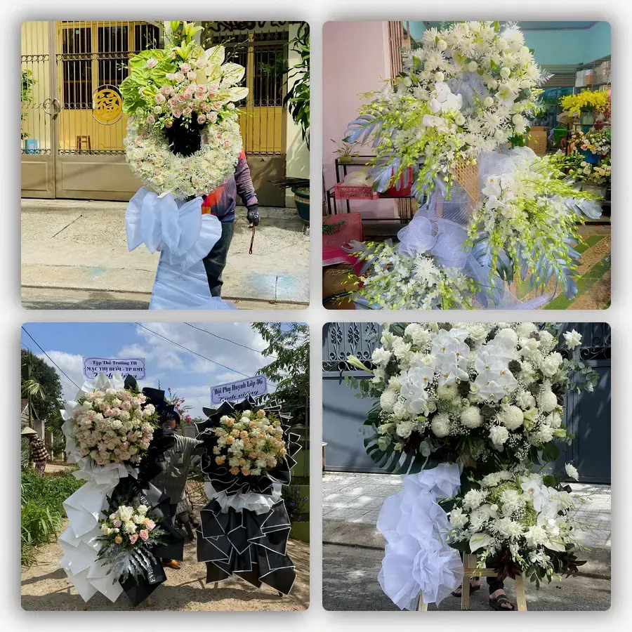 Mẫu hoa đám tang tham khảo ở Phường Phù Liễn, Thành phố Hải Phòng