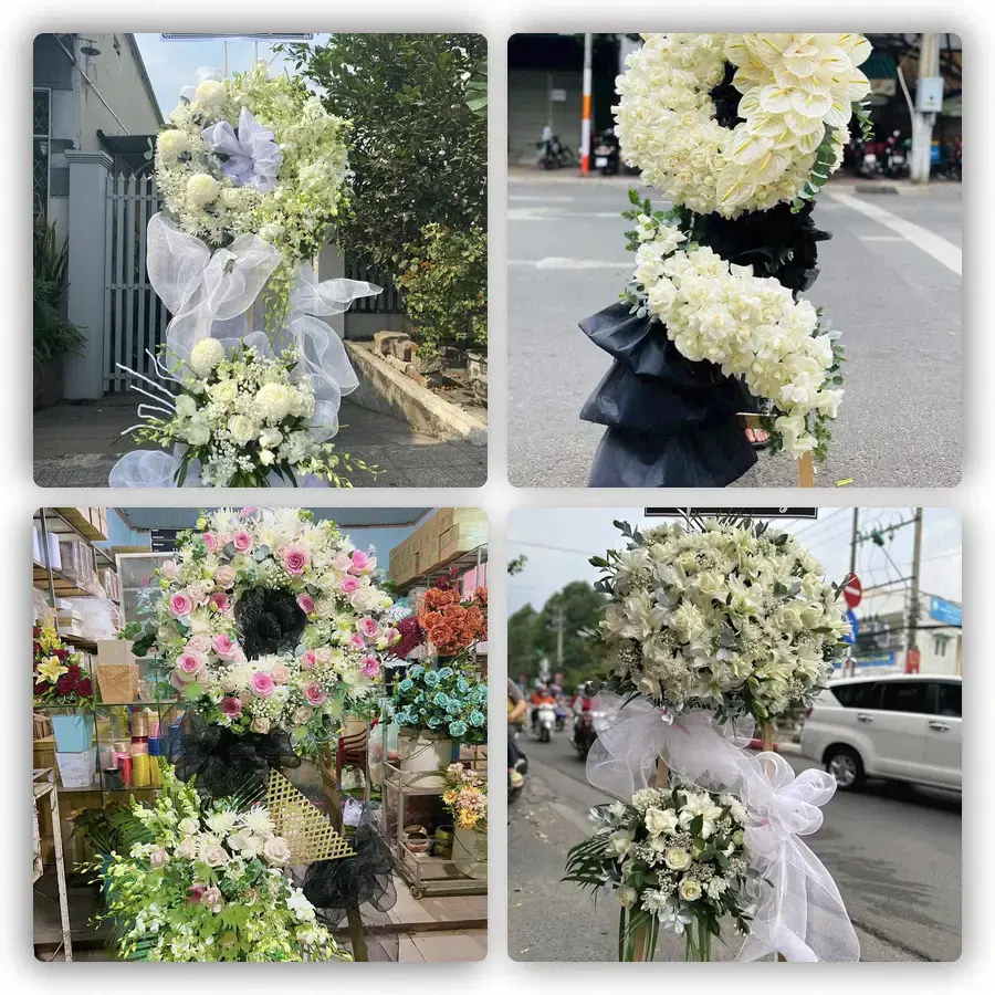 Mẫu hoa đám tang tham khảo ở Phường Phú Lợi, Thành phố Cần Thơ