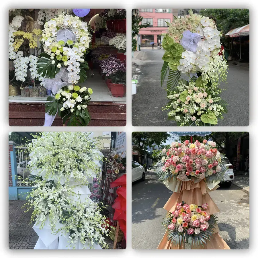 Mẫu hoa đám tang tham khảo ở Phường Phước Long, Thành phố Hồ Chí Minh