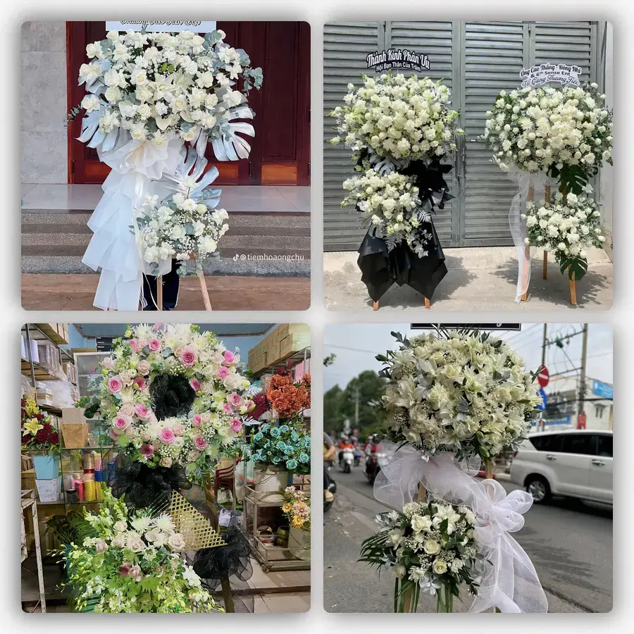 Mẫu hoa đám tang tham khảo ở Phường Phương Liệt, Thành phố Hà Nội