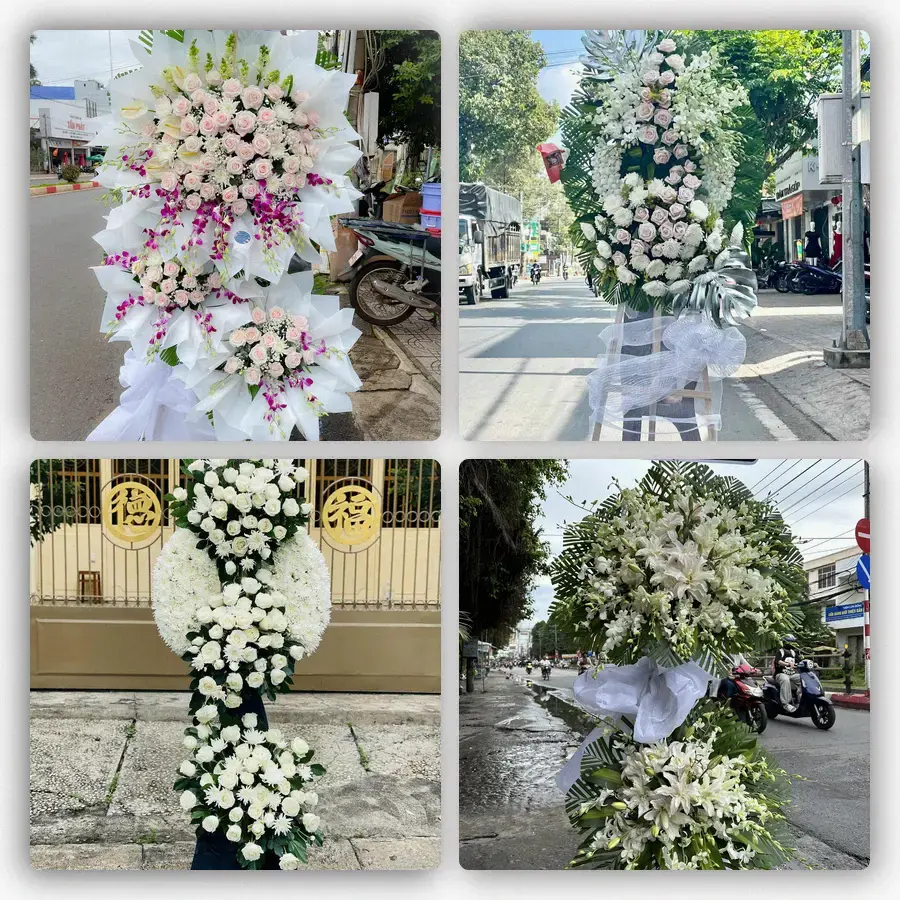 Mẫu hoa đám tang tham khảo ở Phường Sa Đéc, Tỉnh Đồng Tháp
