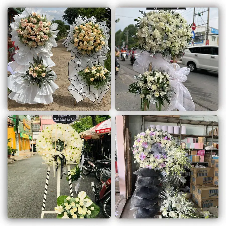 Mẫu hoa đám tang tham khảo ở Phường Tam Bình, Thành phố Hồ Chí Minh