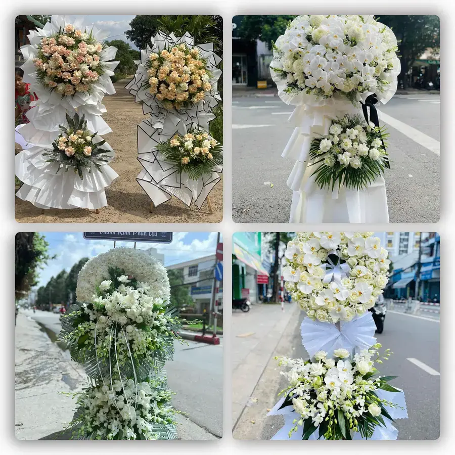 Mẫu hoa đám tang tham khảo ở Phường Tân Sơn Nhất, Thành phố Hồ Chí Minh