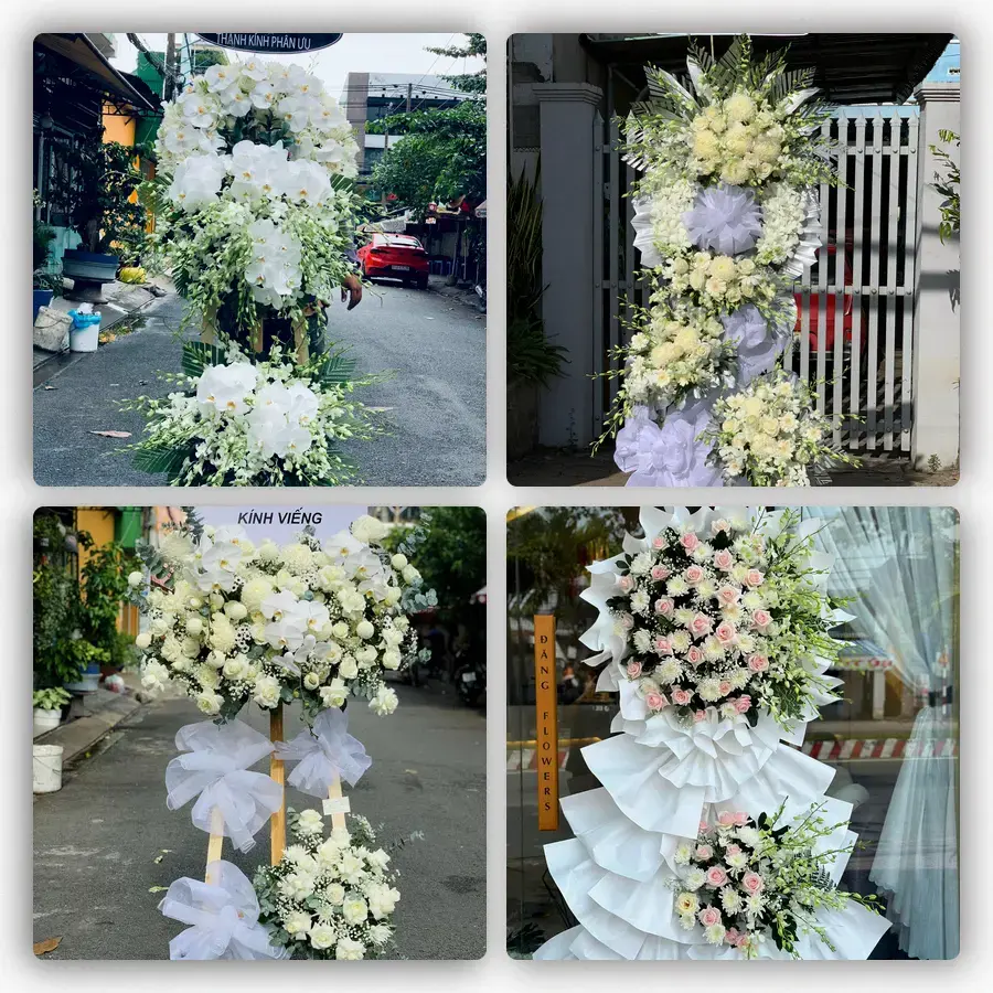 Mẫu hoa đám tang tham khảo ở Phường Tân Thuận, Thành phố Hồ Chí Minh