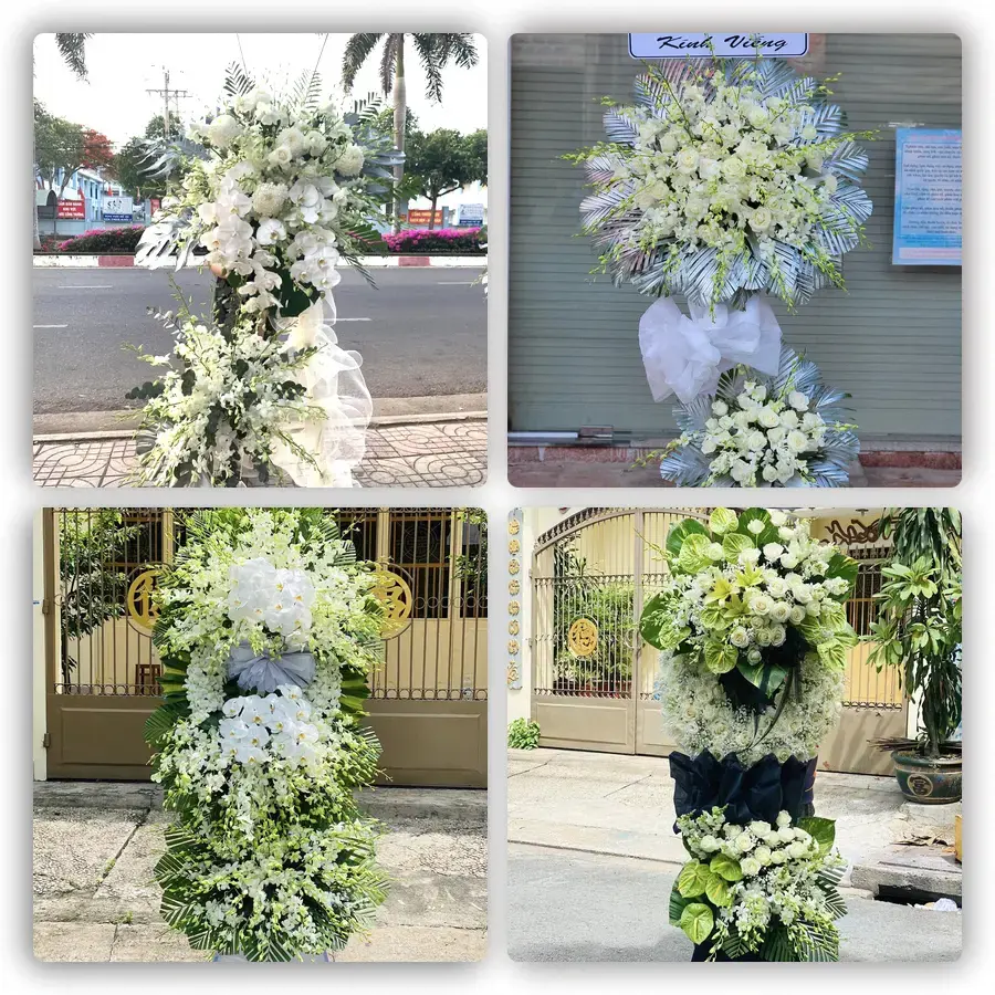 Mẫu hoa đám tang tham khảo ở Phường Thành Vinh, Tỉnh Nghệ An