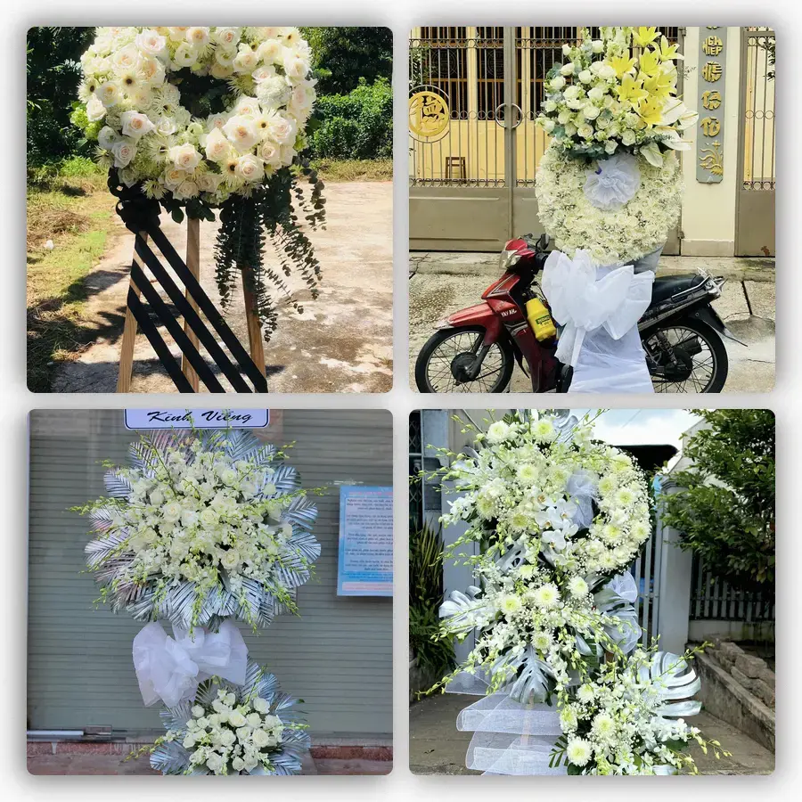 Mẫu hoa đám tang tham khảo ở Phường Thống Nhất, Tỉnh Gia Lai