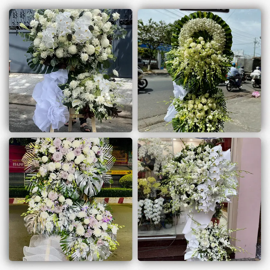 Mẫu hoa đám tang tham khảo ở Phường Trà Câu, Tỉnh Quảng Ngãi