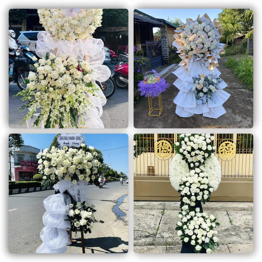 Mẫu hoa đám tang tham khảo ở Phường Trần Phú, Tỉnh Hà Tĩnh