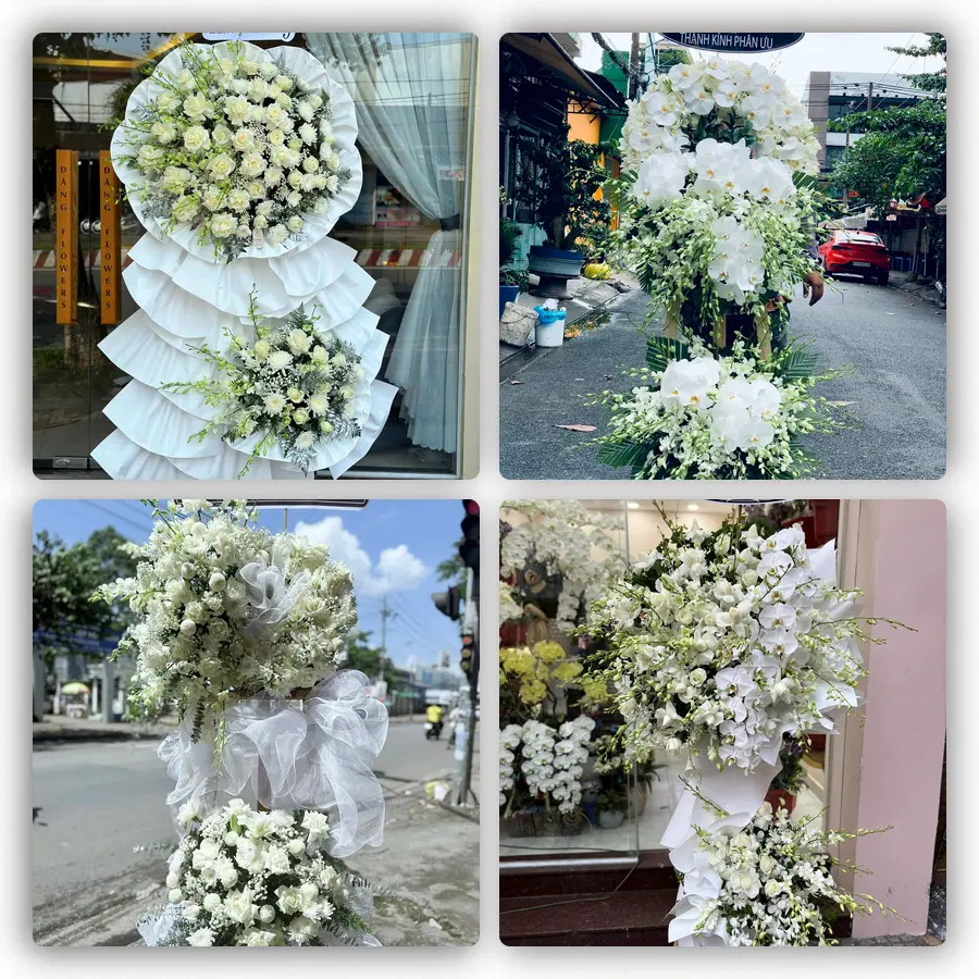 Mẫu hoa đám tang tham khảo ở Phường Trung Nhứt, Thành phố Cần Thơ