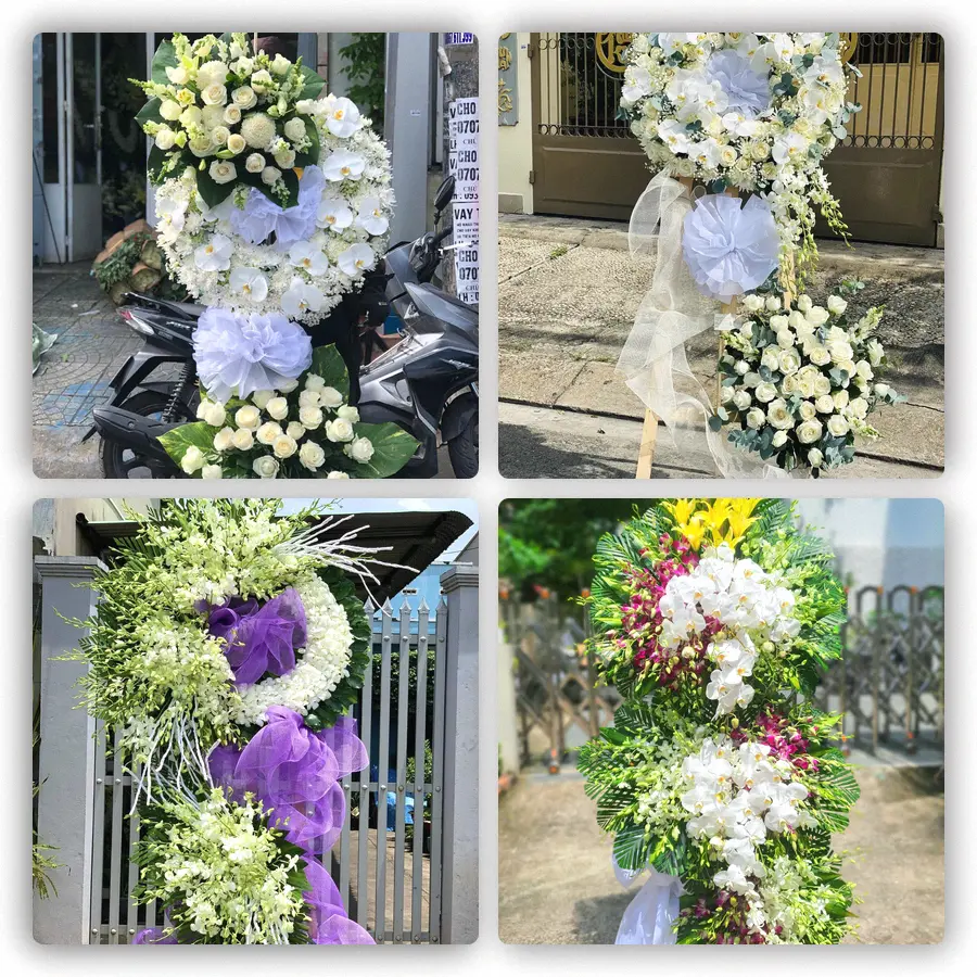 Mẫu hoa đám tang tham khảo ở Phường Tự Lạn, Tỉnh Bắc Ninh