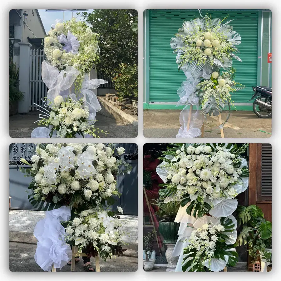 Mẫu hoa đám tang tham khảo ở Phường Vinh Hưng, Tỉnh Nghệ An