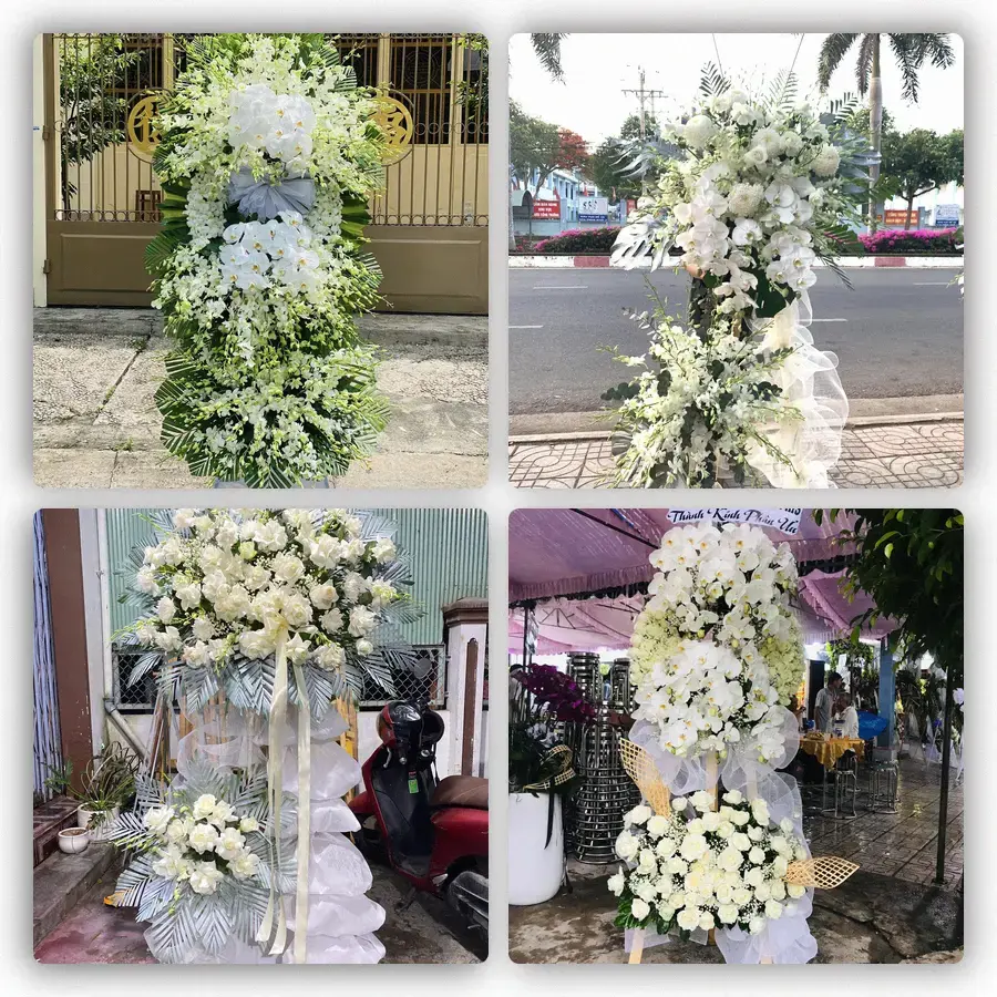 Mẫu hoa đám tang tham khảo ở Phường Vĩnh Phúc, Tỉnh Phú Thọ