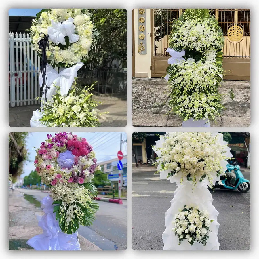 Mẫu hoa đám tang tham khảo ở Phường Vũ Phúc, Tỉnh Hưng Yên