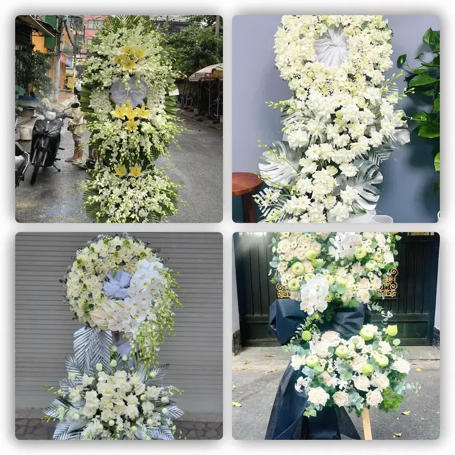 Mẫu hoa đám tang tham khảo ở Phường Vũng Tàu, Thành phố Hồ Chí Minh