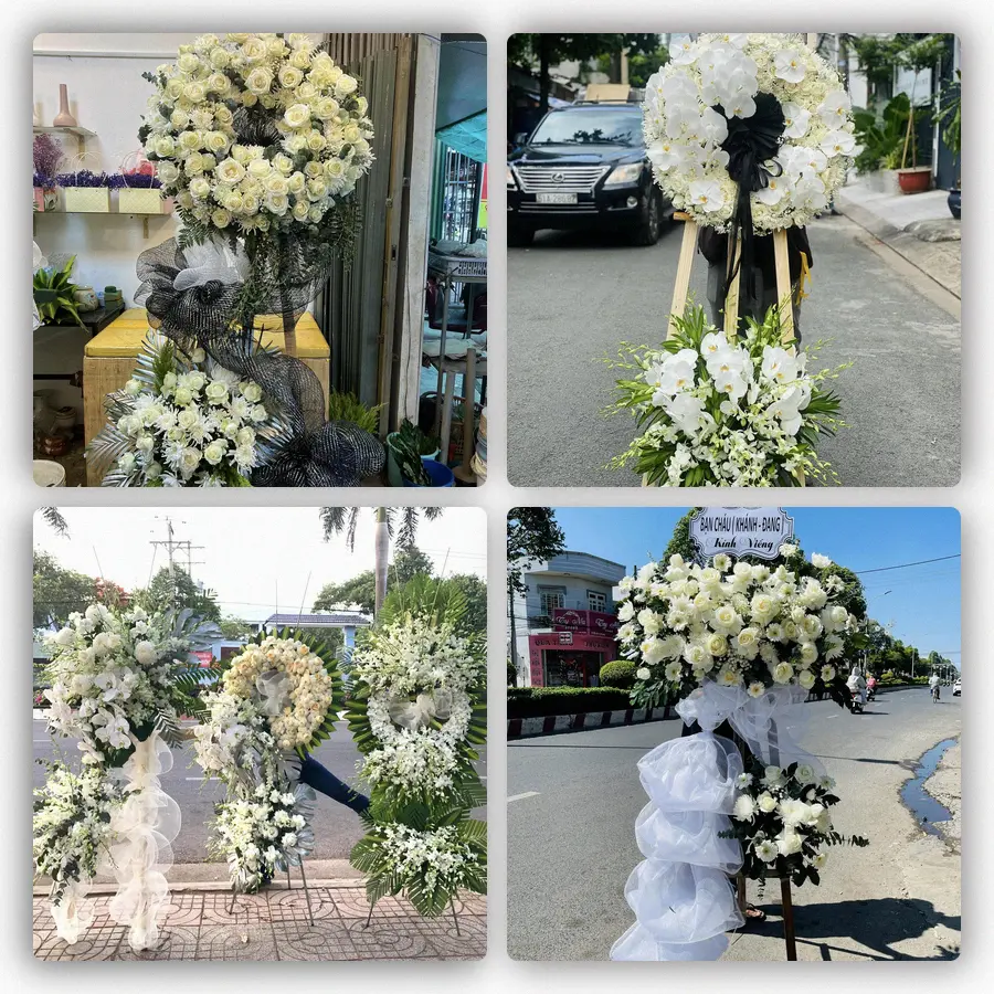 Mẫu hoa đám tang tham khảo ở Phường Vườn Lài, Thành phố Hồ Chí Minh