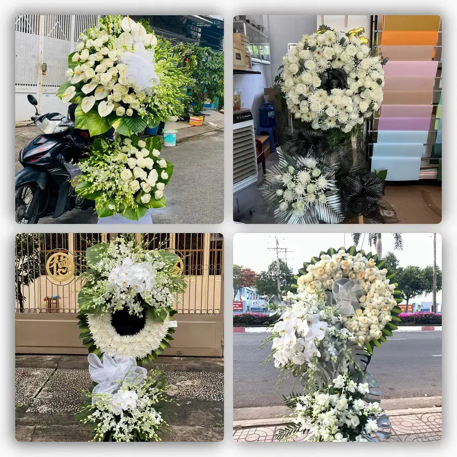 Mẫu hoa đám tang tham khảo ở Phường Xuân Hòa, Thành phố Hồ Chí Minh