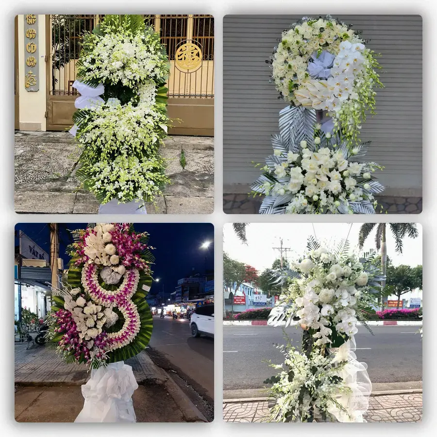 Mẫu hoa đám tang tham khảo ở Quận Gò Vấp, Hồ Chí Minh