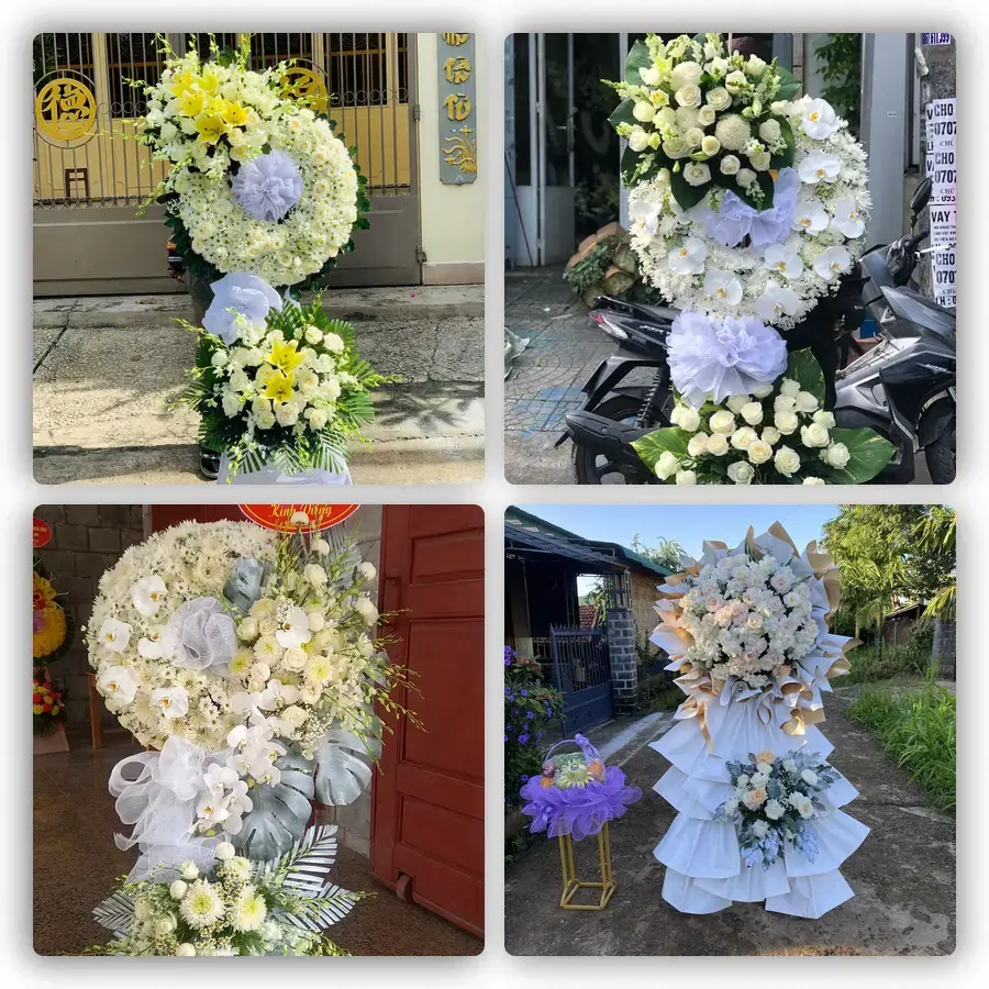 Mẫu hoa đám tang tham khảo ở Quận Thanh Khê, Đà Nẵng