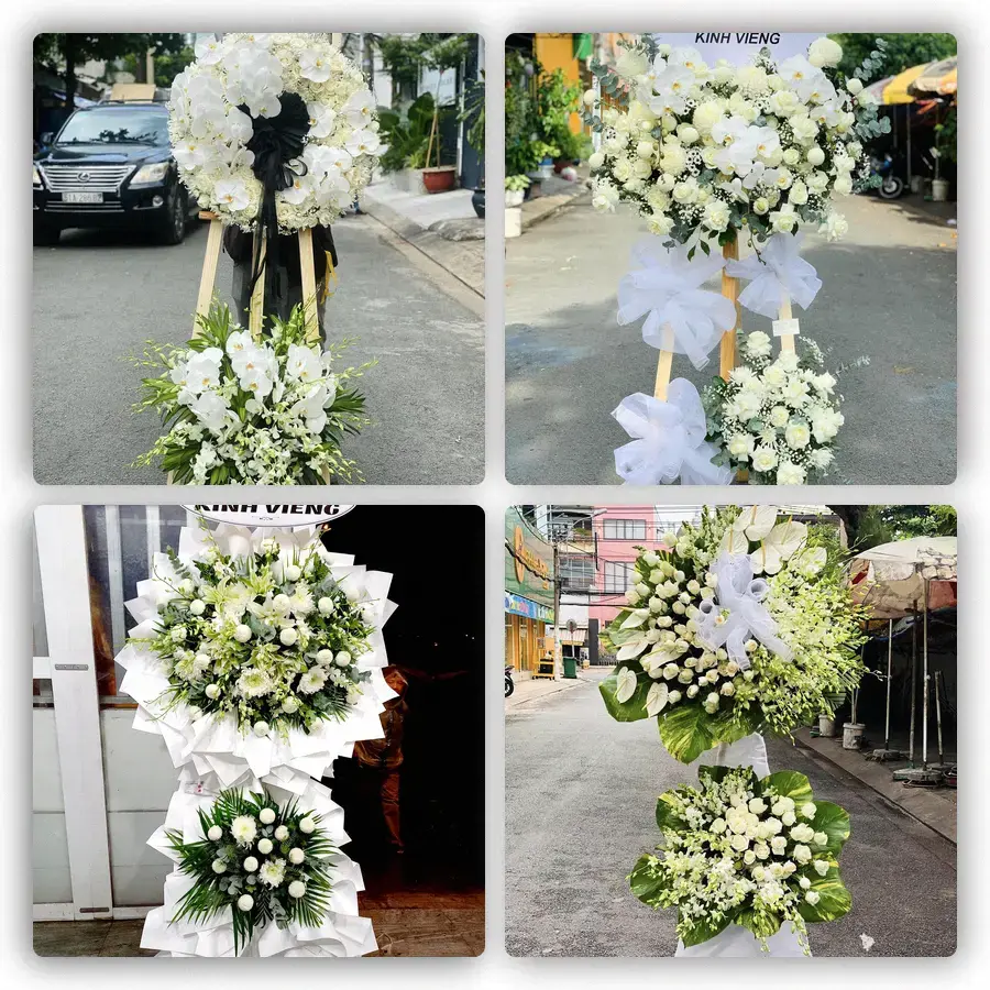 Mẫu hoa đám tang tham khảo ở Thanh Bình, Bù Đốp
