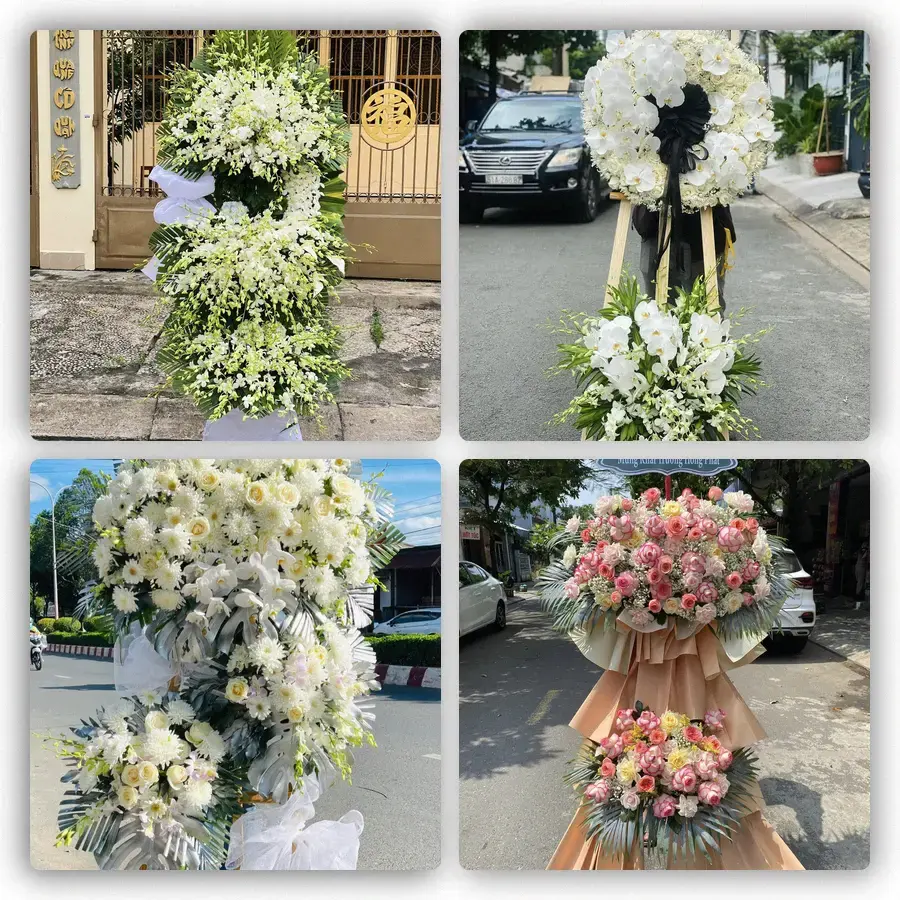 Mẫu hoa đám tang tham khảo ở Thanh Chương, Nghệ An