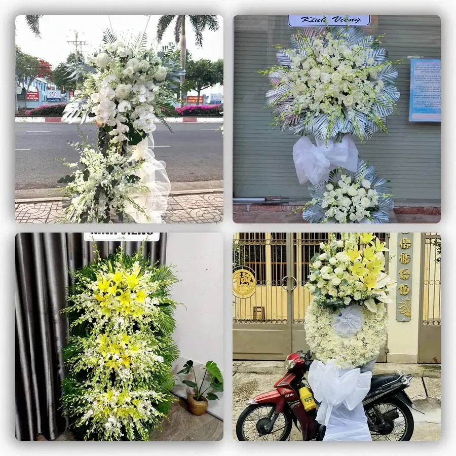 Mẫu hoa đám tang tham khảo ở Thành phố Đà Lạt